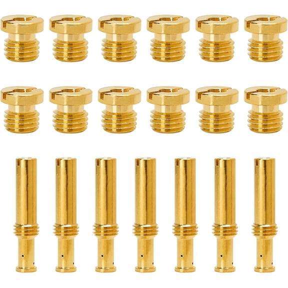 19 Pieces Jet Assortment Kit Carburetor Replacement Parts for S&S Cycle Super B E G Carbs Carburetors Type Include 12 Main Jets 7 Intermediate JetsThread type: Metric M8 x 10 45mm not SAE