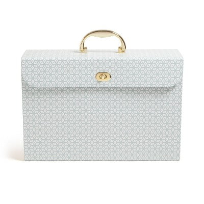 19 Pocket Expanding File Folder Powder Blue: Accordion File Organizer, 1400 Sheet Capacity, 15.5" x 10.6"