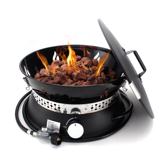 19" Propane Gas Fire Pit with Auto Flame