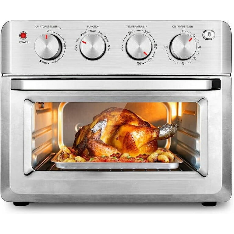 19 qt Countertop Convection Toaster Oven Air Fryer Combo Rotisserie, Size: 13.5