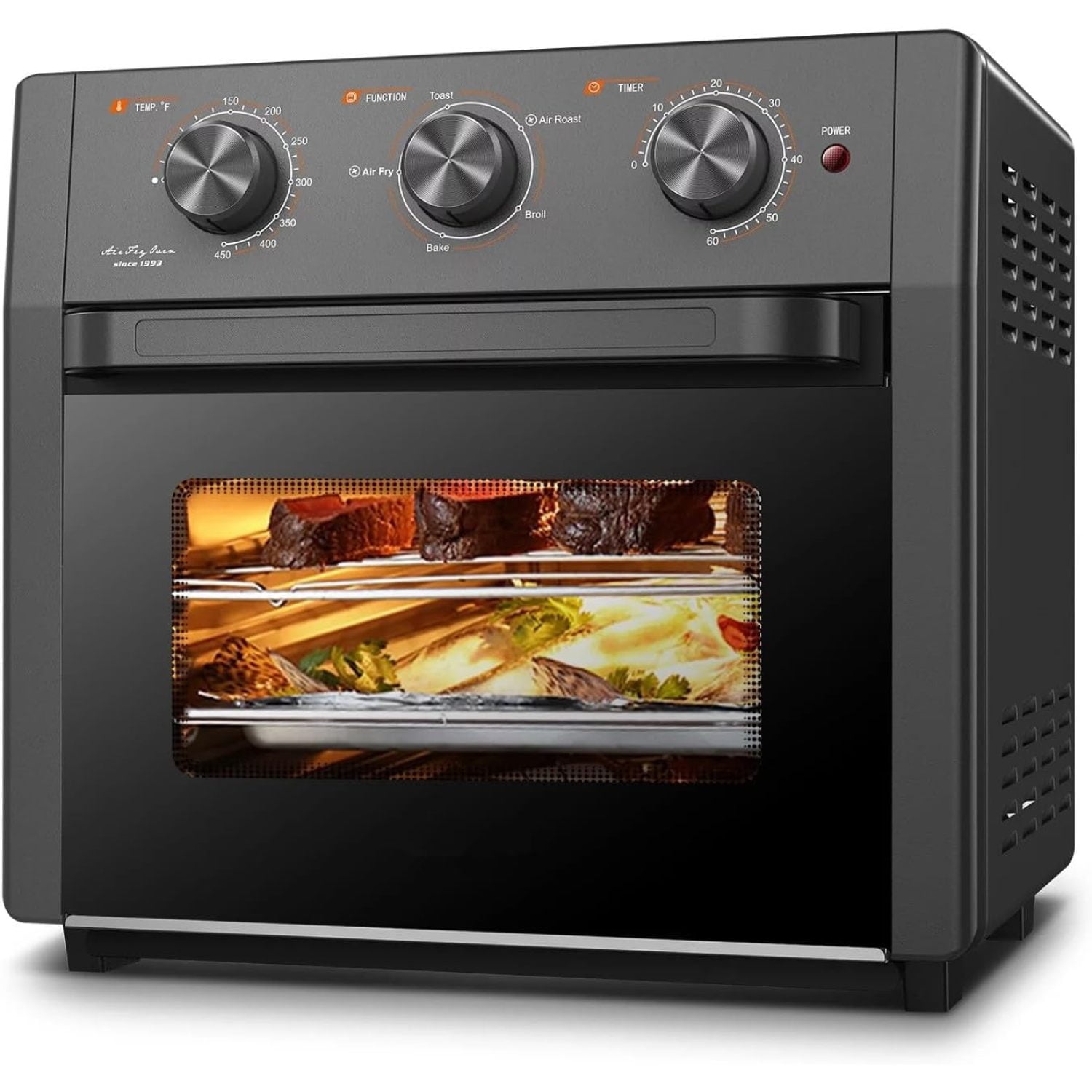 19 Quart Air Fryer, 5-in-1 Air Fryer Oven Toaster Combo with