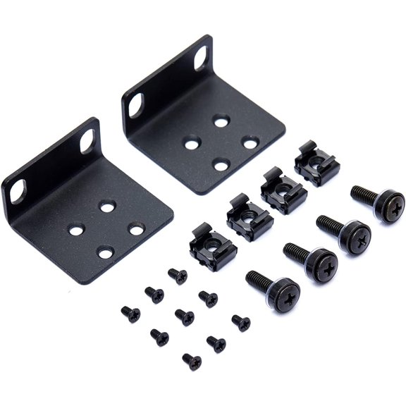19" Rack Mount Kit for 17.3 inch Wide Switches, Compatible with Select Buffalo Tech, Dell, Cisco, D-Link, NETGEAR, Linksys and TRENDnet Products