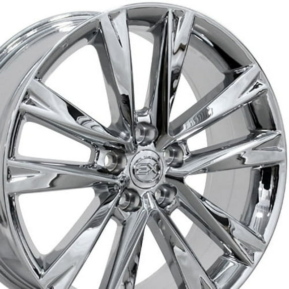 19" Replica Wheel LX24 Fits Lexus RX Rim 19x7.5 Chrome Wheel Fits select: 2013-2015 TOYOTA RAV4 XLE, 2012 TOYOTA CAMRY SE/XLE