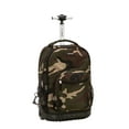 thumbnail interactive-video image 1 of Rockland Adult, Child Soft-Shell Camouflage Polyester Travel Backpacks Rolling, Camo, 1 of 5