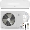 thumbnail image 1 of 19 SEER2 Ultra-Quiet Mini Split AC | 9000 BTU 3-in-1 Cooling/Heating/Dehumidifier | 115V Inverter Heat Pump | 42dB Whisper Operation | 10ft Pre-Charged Line Set, 1 of 7