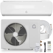19 SEER2 Ultra-Quiet Mini Split AC | 9000 BTU 3-in-1 Cooling/Heating/Dehumidifier | 230V Inverter Heat Pump | 42dB Whisper Operation | 10ft Pre-Charged Line Set | White Modern Design