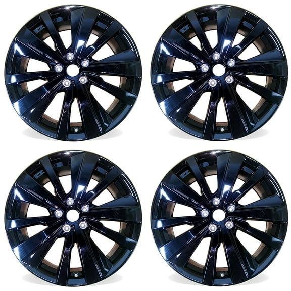 19" SET OF 4 19x8 ALL BLACK Wheels For 2022 Nissan ALTIMA OEM Design Replacement Rim