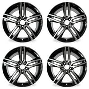 19 Set of 4 19x8 5 spoke Alloy Wheels for HONDA ACCORD 2016 2017 Machined Black OEM Quality Replacement Rim