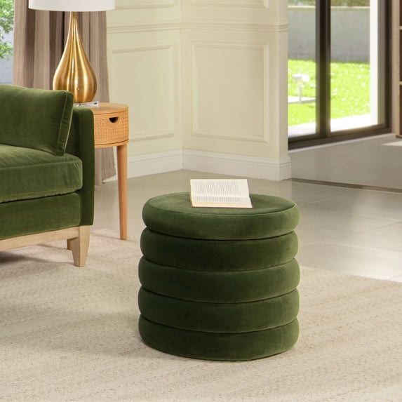 19" Size - Medium Firm Support - Game Room - Well - Constructed Storage Ottoman