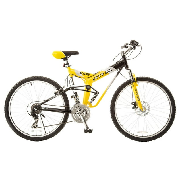 19" Titan Glacier-Pro Men's Mountain Bike, Yellow/Black