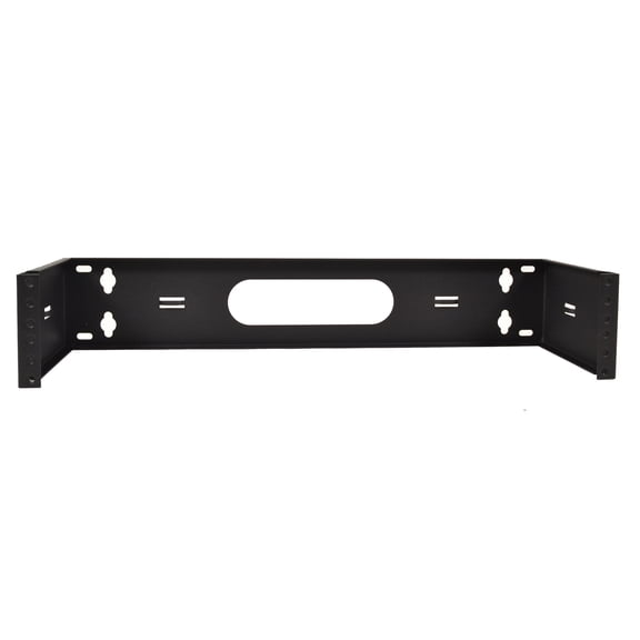 19" Two Space 2U Steel Wall Mount Hinged Swing Out Patch Panel Bracket 6" Deep