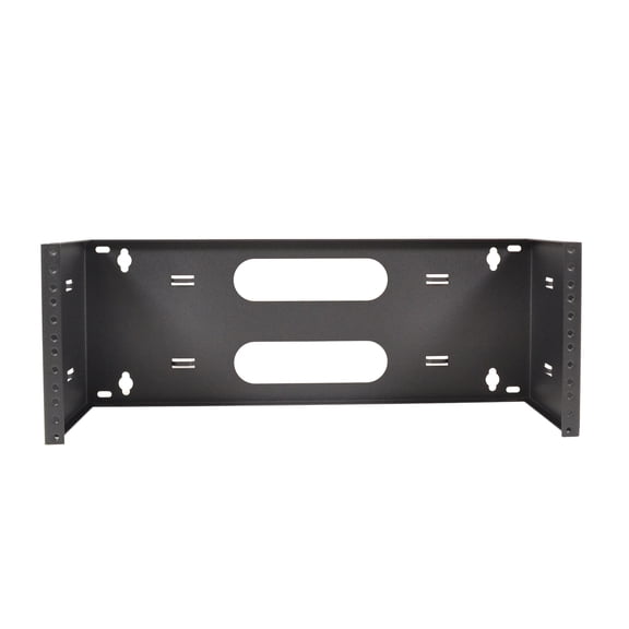 19" Two Space 4U Steel Wall Mount Hinged Swing Out Patch Panel Bracket 6" Deep