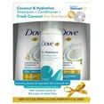 (19 VALUE) Dove Coconut & Hydration Shampoo & Conditioner Set with Dry