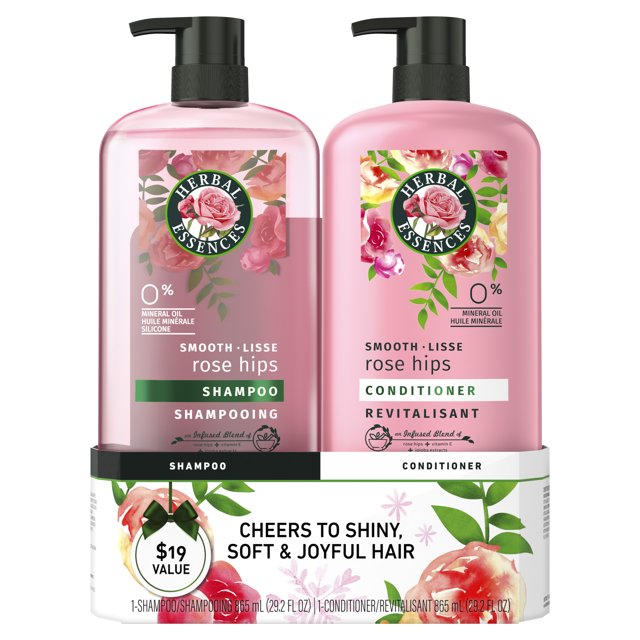 (19 VALUE) Herbal Essences Rose Hips Smooth Shampoo and Conditioner