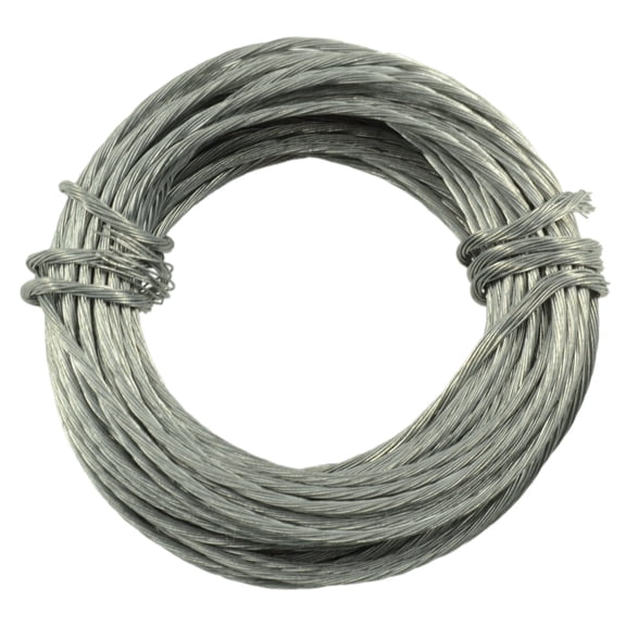 19 WG x 25' Braided 15 Strand Steel Wire