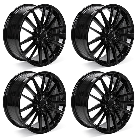 19" Wheel Rim for Toyota Camry 2018-2024, 4 Count, 19x8-inch 5-Lug Black Replacement Alloy Rim