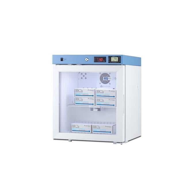 Summit Appliance ACR162GNSF456 19 in. Compact Healthcare Refrigerator - Certified to NSF & ANSI 456 Vaccine Storage Standard - RHD, Glass