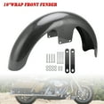 thumbnail image 1 of 19" Wrap Front Fender ABS For Touring Electra Street Road Glide Baggers FLHT FLHR Carbon, 1 of 10