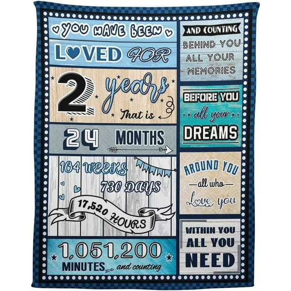 19 Year Old Boy Birthday Gift, Super Soft and Warm Happy Birthday Blanket, Digital Heartwarming Sentences Creative Design Ideal Gifts for 19th, 50"x60"