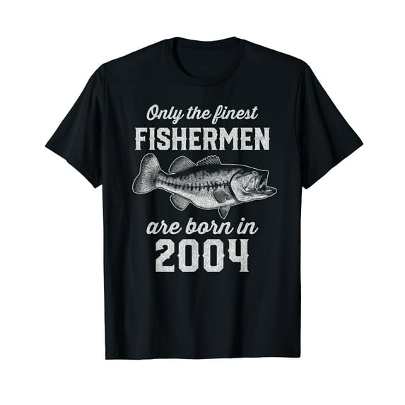 19 Year Old Fisherman: Fishing 2004 19th Birthday T-Shirt
