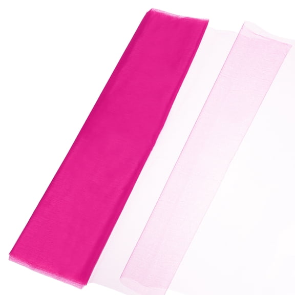 19" by 10.9 Yard Tulle Fabric Backdrop Curtains for Decor Wedding Crafts Birthday Party Supplies, Rose Red