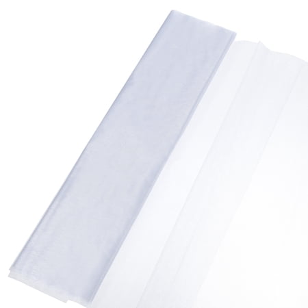19" by 5.5 Yard Tulle Fabric Backdrop Curtains for Decor Wedding Crafts Birthday Party Supplies, Silver Gray