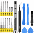 thumbnail image 1 of 19-in-1 Cleaning & Repair Tool Kit For PS5, PS4, Xbox One Controllers – Screwdriver Set for Console Compatible with PS5, PS4, PS3, Xbox One/Series/Elite/360, Switch/Switch Lite, 3DS, NES, SNES, N64,, 1 of 9
