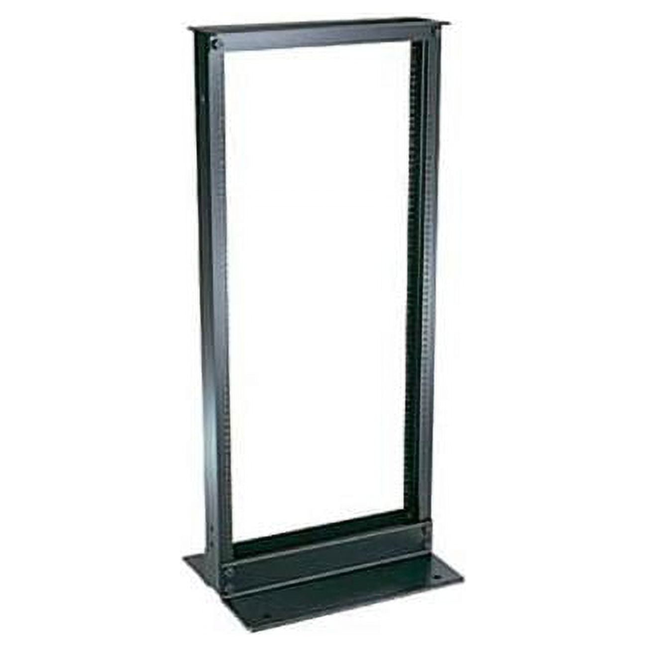 Threaded Box With Rails 19 in. 45RU No. 12-24 Threaded Steel E-Rails 2-Post Rack, Black ...