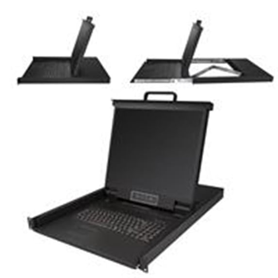 19 in. 8-Port 1U Rackmount KVM Console for Server Rack