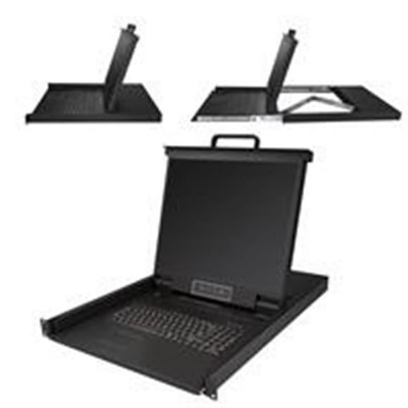 19 in. 8-Port 1U Rackmount KVM Console for Server Rack