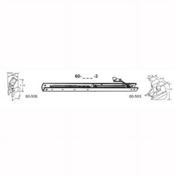 19 in. Balance Stamped No. 1830 with Ends 60-508 & 60-503 Attached Window Channel, Pack of 8