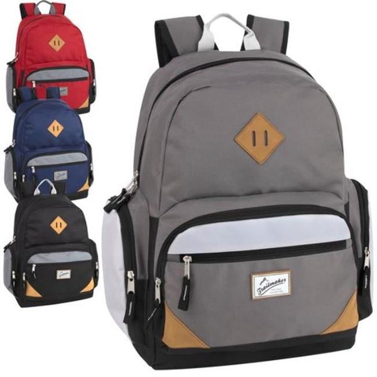 19 in. Duo Compartment Backpacks, 4 Color - Case of 24 - Walmart.com