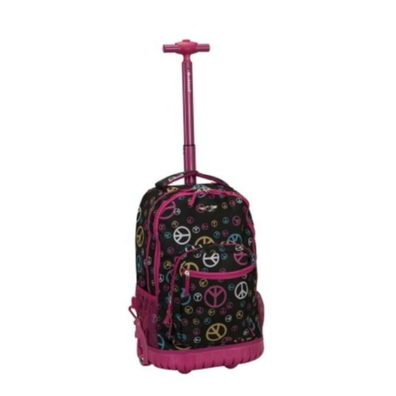 19 in. ROLLING BACKPACK - PEACE