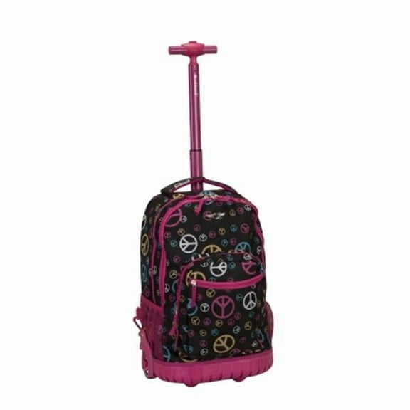 19 in. ROLLING BACKPACK - PEACE