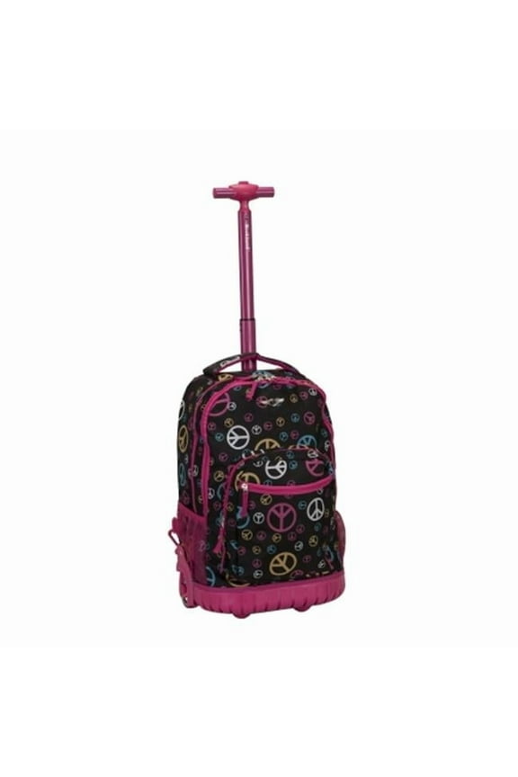 19 in. ROLLING BACKPACK - PEACE