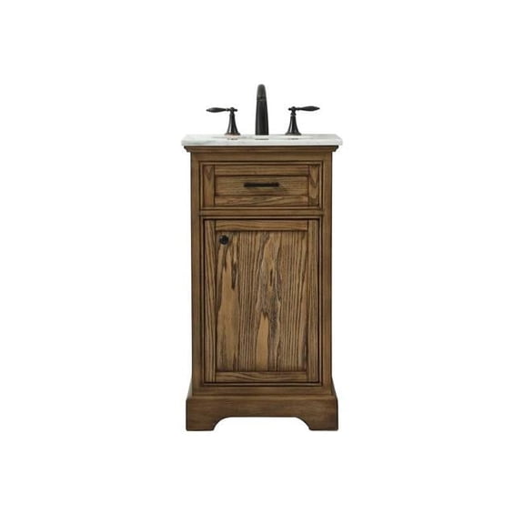 19 in. Single Bathroom Vanity, Driftwood