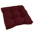 thumbnail image 1 of 19 in. Squared Twill Tufted Dining Chair Cushion, Burgundy, 1 of 1