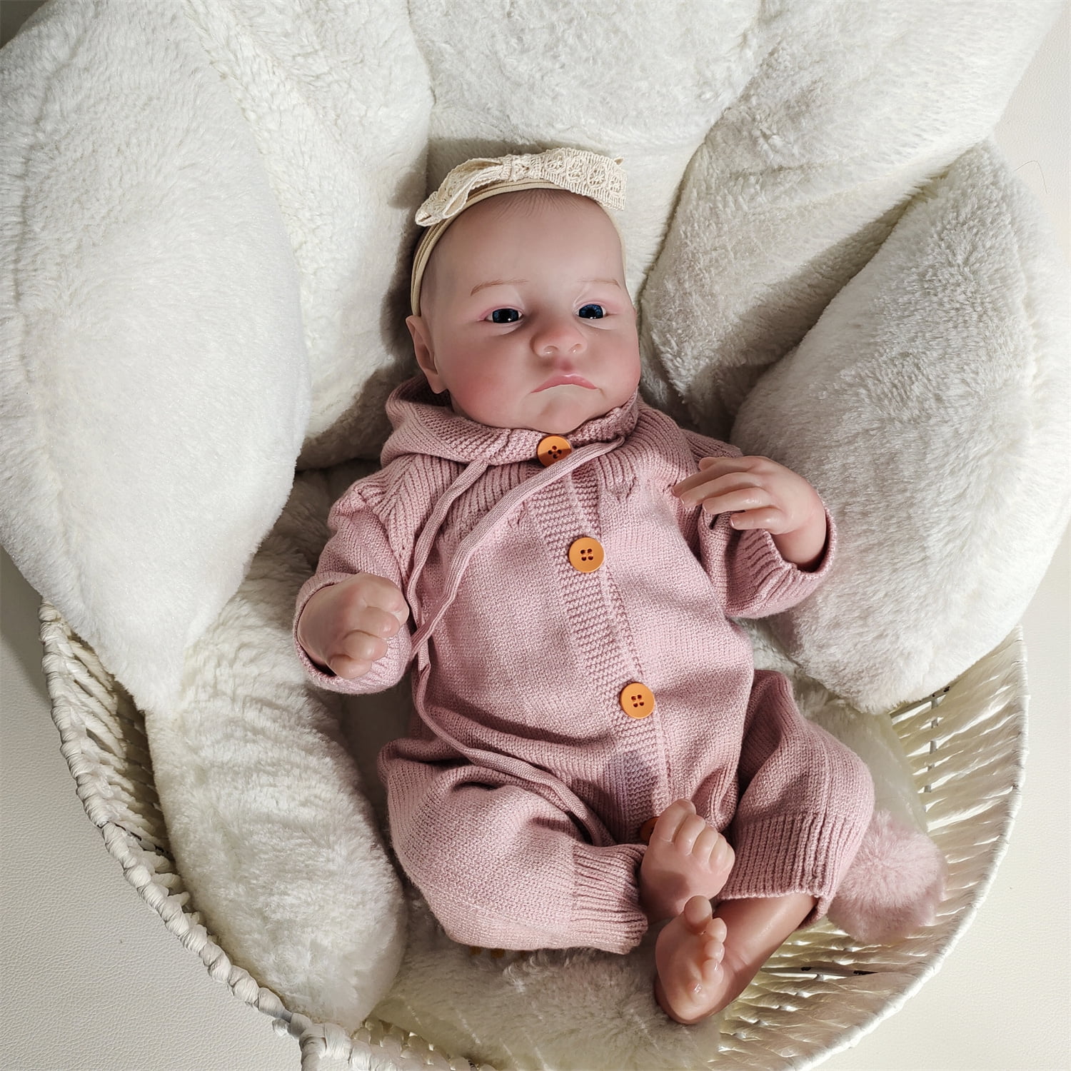19 inch/ 49cm Realistic Reborn Baby Doll with Visible Veins Perfect ...