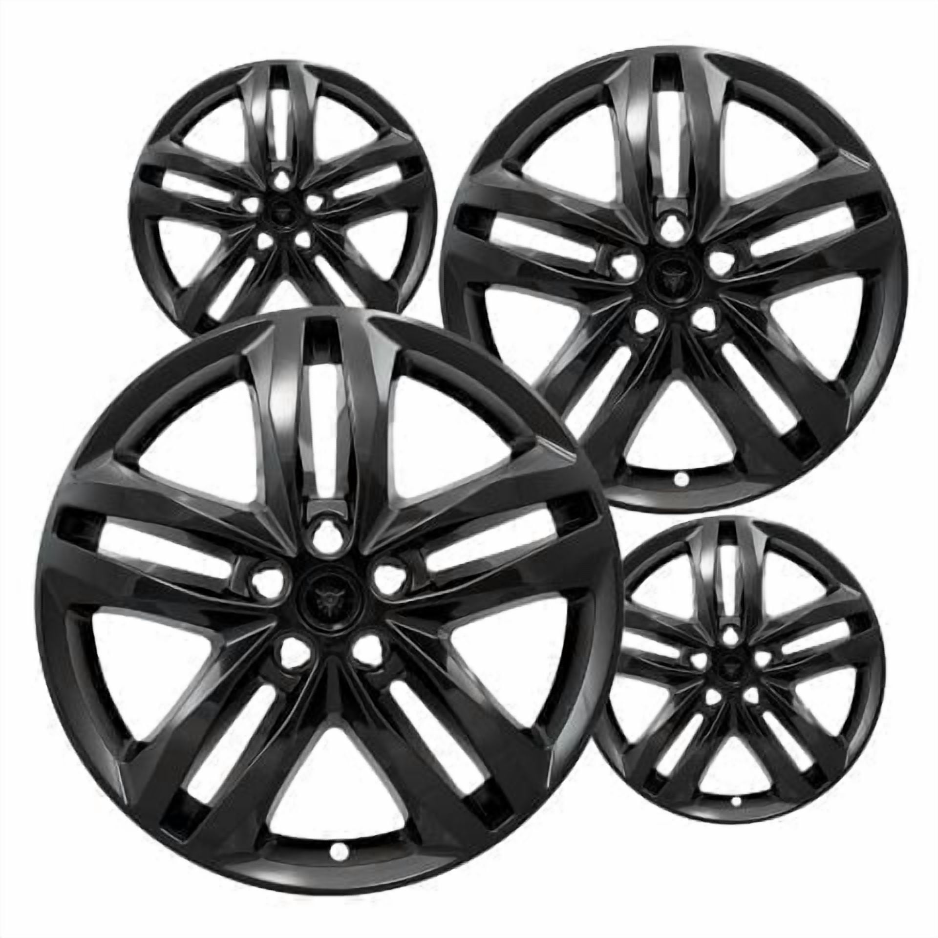 Fuel Rider 19 inch Gloss Black ABS Wheel Skins Set Compatible with 2018-2024 Chevrolet Equinox Premier & Impostors for 5832 Wheel Covers