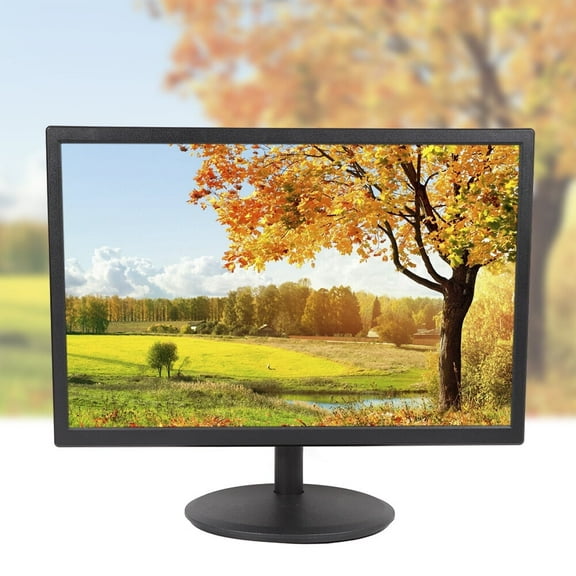 19 inch Portable LED Smart Digital LED Display 16:10 HDMI VGA HD Monitor Play for Office Workers,Students