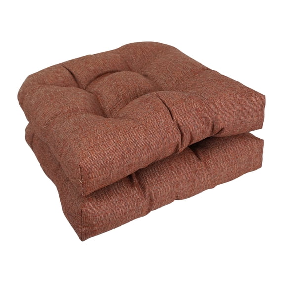 19-inch Premium Olefin Outdoor Chair Cushions (Set of 2) - Saba Spice