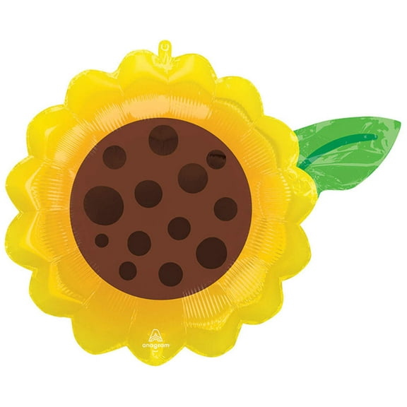 19 inch Sunflower Anagram Foil Mylar Balloon - Party Supplies Decorations