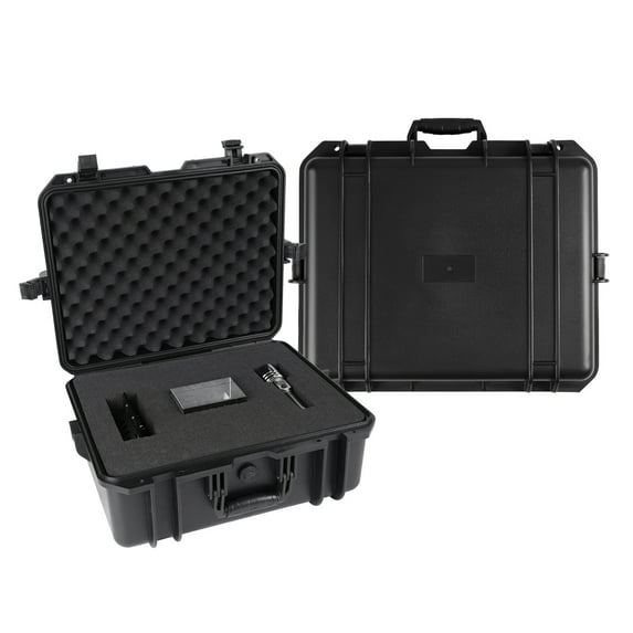 19 inch Tool Box,Plastic Tool and Hardware Storage Box,Waterproof Equipment Box,Black