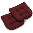 thumbnail image 1 of 19-inch U-Shaped Twill Tufted Dining Chair Cushion (Set of 2), 1 of 2