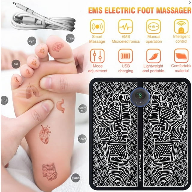 19level electric EMS foot massager leg shaping pad foot muscle