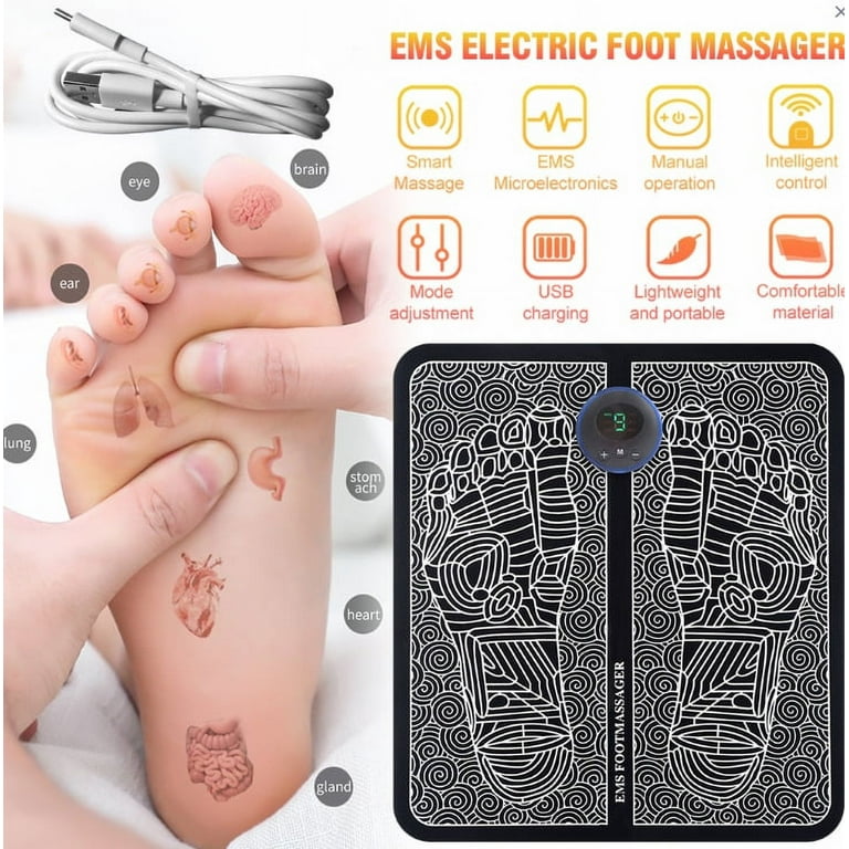 19-level electric EMS foot massager leg shaping pad foot muscle relaxation  stimulation pad