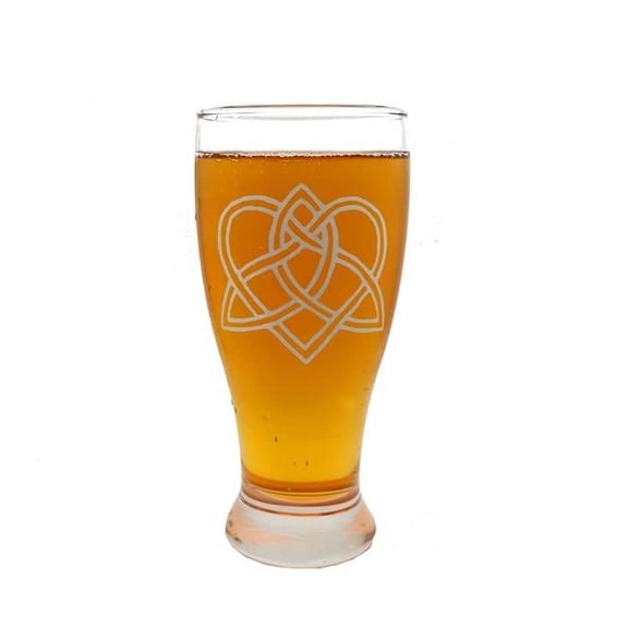 19 oz Celtic Love Knot Engraved Pint Glass