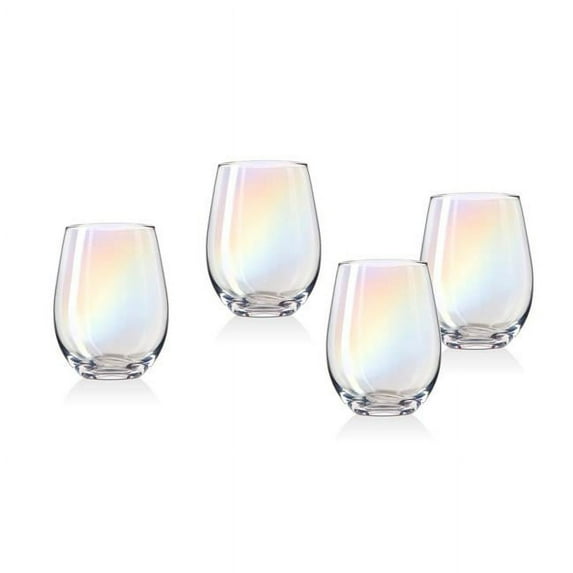 19 oz Monterey Stemless Wines Glass - Iridescent - Set of 4
