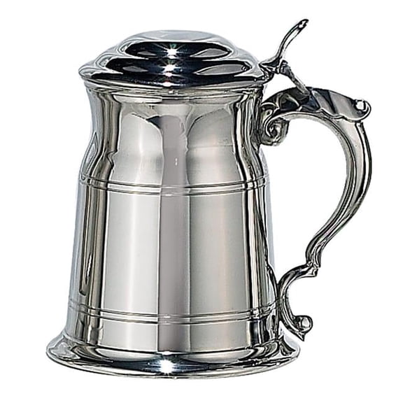 19 oz Plain Plated Tankard, Pewter