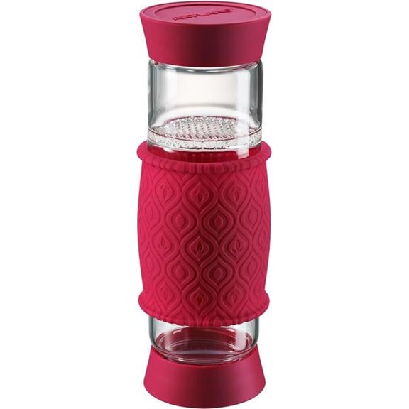 19 oz T2GO Glass Tea Infuser, Berry